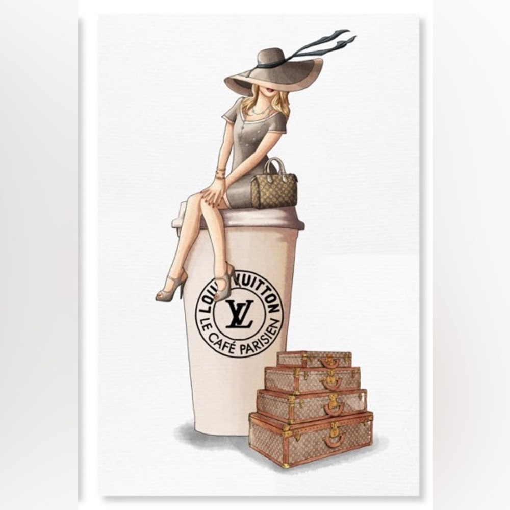 NWT 10x20 Design District Louis Vuitton’s wall picture home Decore new